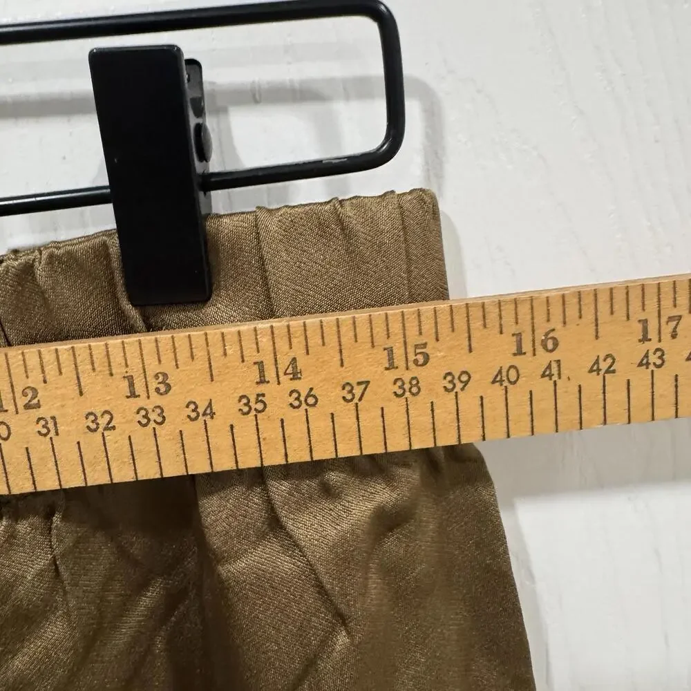 NWT J.Crew Collection Astrid wide-leg pull-on pant luster crepe Earth‎ Brown 10 - Picture 6 of 12